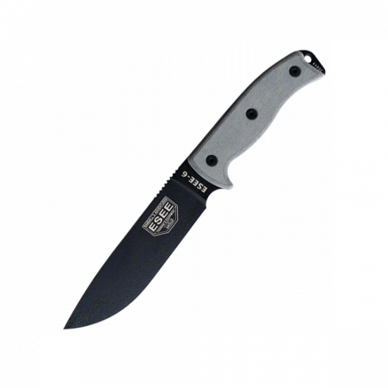ESEE 5P-KO-E Fixed Blade Knife Black 1095 Carbon Steel & Natural